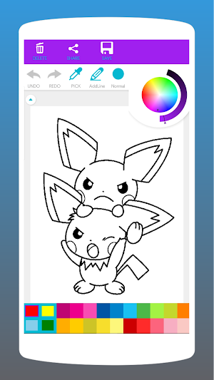 Kawaii Cartoon Coloring Book Screenshot 1