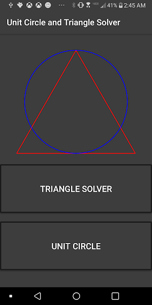 Triangle Solver and Unit Circl Screenshot 0