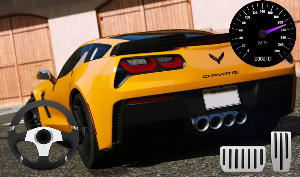 City Driving Chevrolet Corvette Parking Screenshot 1