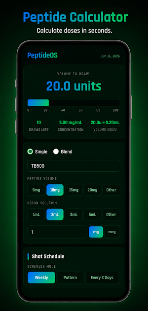 PeptideOS: Peptide Tracker Screenshot 0