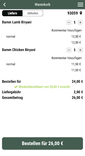 Bella Tandoori Screenshot 1