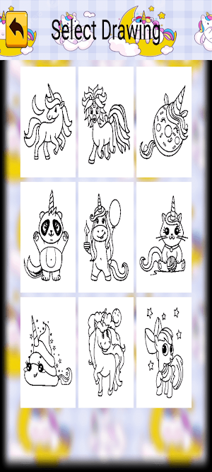 Cute Unicorn Coloring Screenshot 2