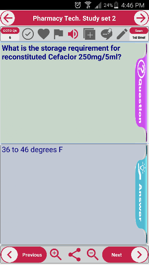 Pharmacy technician 3200 Notes,Concepts & Quizzes Screenshot 1