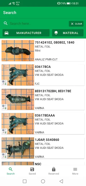 Catrefining Catalogue Screenshot 1