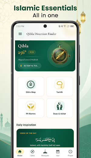 Qibla Direction & Prayer Times Screenshot 3