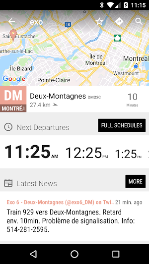 Montreal exo Train - MonTrans… Screenshot 1