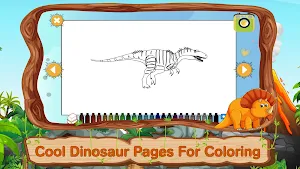 Dinosaur Coloring Games Puzzle Screenshot 2