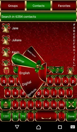 Merry Christmas Keyboard theme Screenshot 0