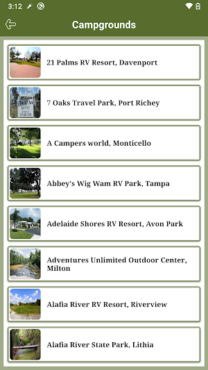 Florida State RV Parks & Campgrounds Screenshot 2