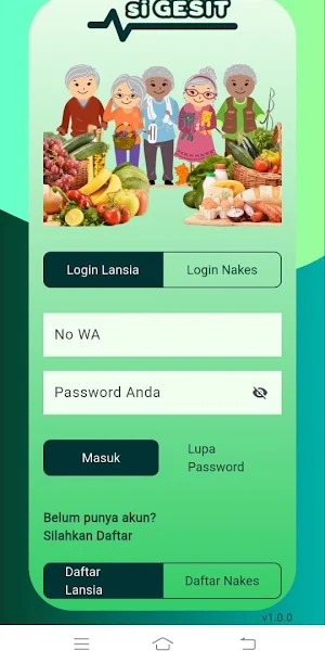 Si Gesit Lansia Screenshot 0