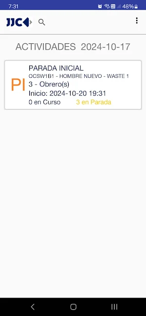 JJC - Control de Tareo Screenshot 2