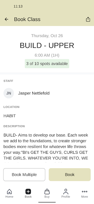 HABIT Training Screenshot 2