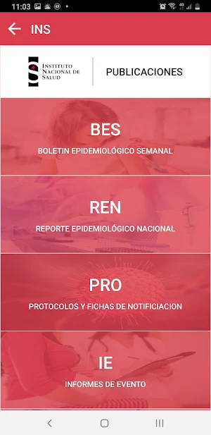 Publicaciones INS Screenshot 1
