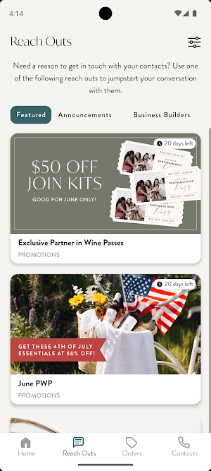 ONEHOPE: Wine Rep Back Office Screenshot 3