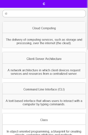 Computer Science Dictionary Screenshot 3