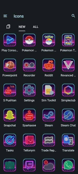 Synthwave Icon Pack Screenshot 1