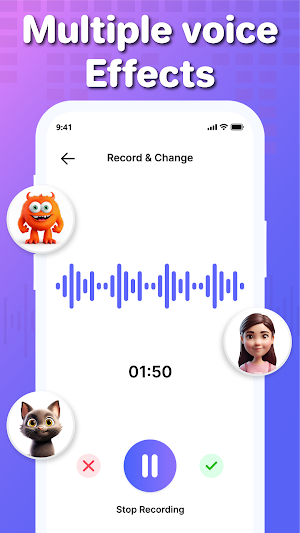 Voice changer with effects Screenshot 3