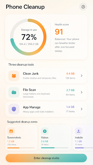 Phone Cleanup Screenshot 0