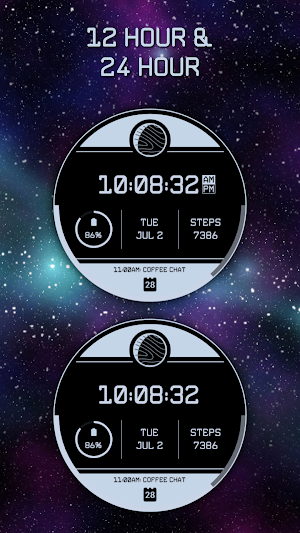Starfield Moon Phase Minimal Screenshot 3