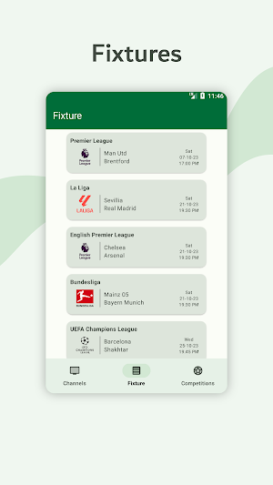 Football Match Finder Screenshot 2