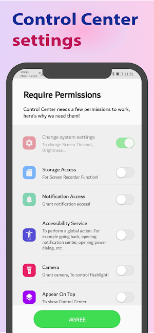 Control Center Screenshot 1