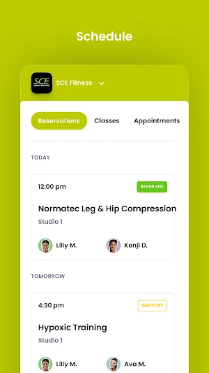 SCE Fitness Screenshot 2