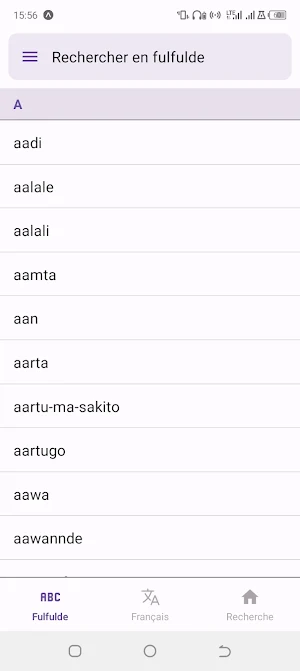 Fulfulde : Dictionnaire Screenshot 0