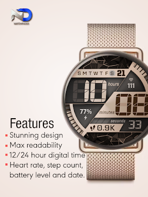 Futuristic Watchface —NDW074 Screenshot 2