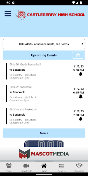 Castleberry ISD Athletics Screenshot 2