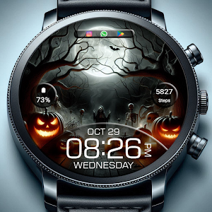 Key WF94 Halloween Watch Face Screenshot 0