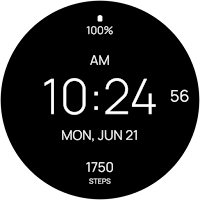 Black Fit Watch Face