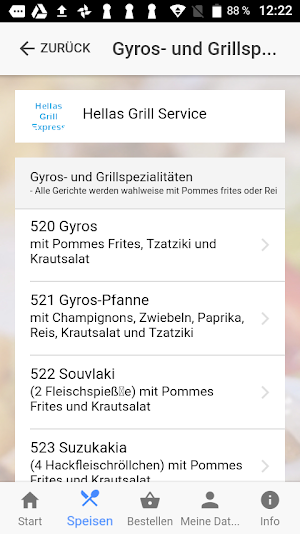 Hellas Grill Service Screenshot 2
