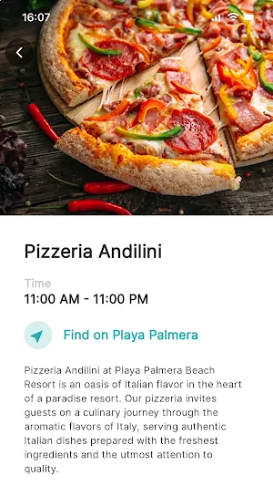 Playa Palmera APP Screenshot 2