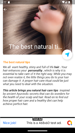 Natural hair care Screenshot 1