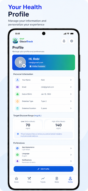 MHP GlucoTrack: Diabetes Screenshot 2
