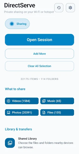DirectServe: File Transfer Screenshot 0