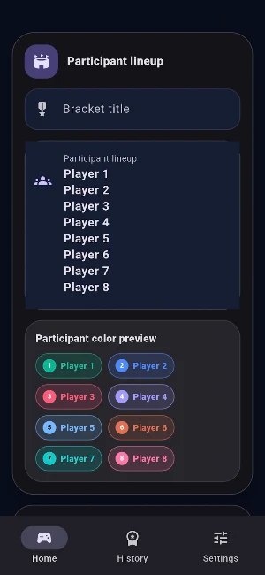 Tournament Bracket Maker Screenshot 1