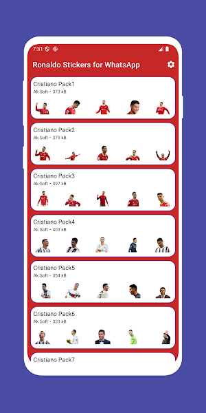 Ronaldo Stickers For WhatsApp Screenshot 0