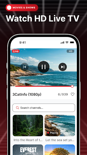 IPTV Stream: Live TV Online Screenshot 1