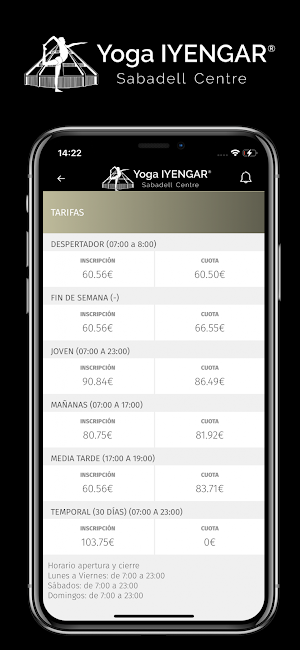 IYENGAR® Sabadell Screenshot 1
