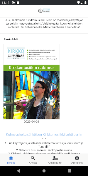 Kirkkomusiikkilehti Screenshot 0