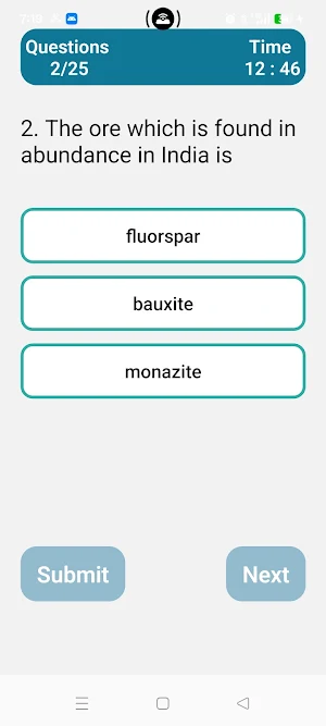 Chemistry Quiz Screenshot 1