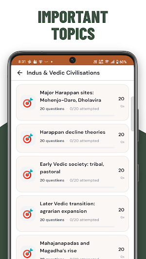 Indian History Quiz Practice Screenshot 3