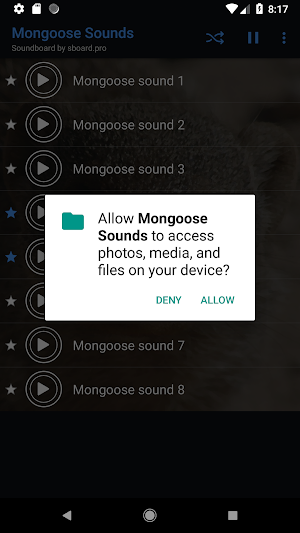 Mongoose sounds ~ Sboard.pro Screenshot 1