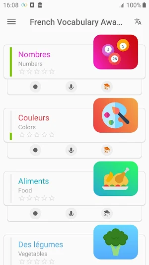 French Vocabulary - Awabe Screenshot 0