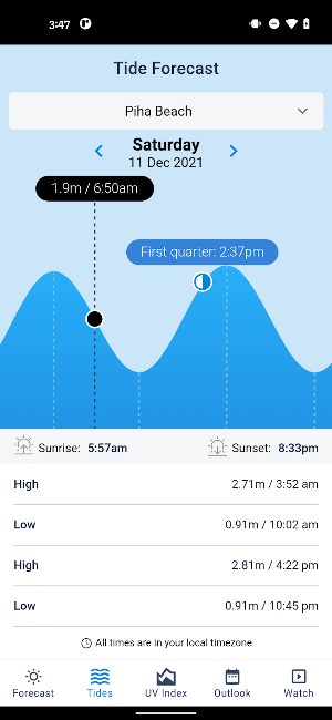 NIWAWeather Screenshot 1