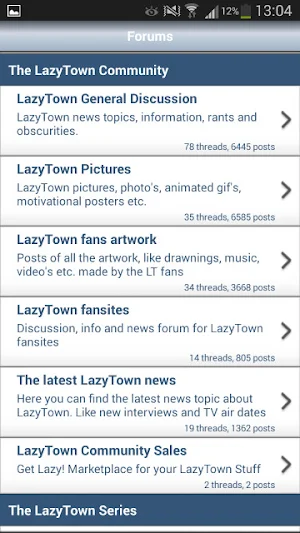 LazyTown Forums Screenshot 1
