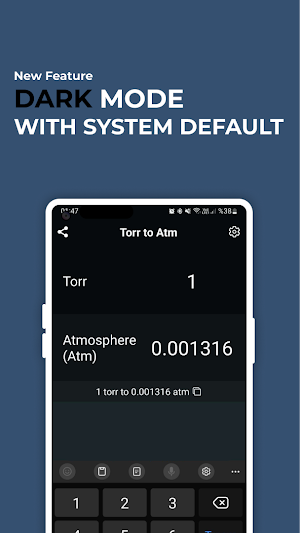 Torr to Atm Converter Screenshot 3