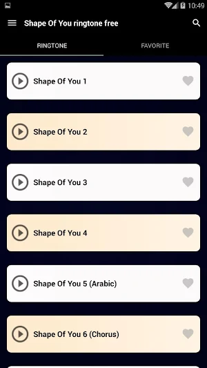 shape of you ringtone free Screenshot 1