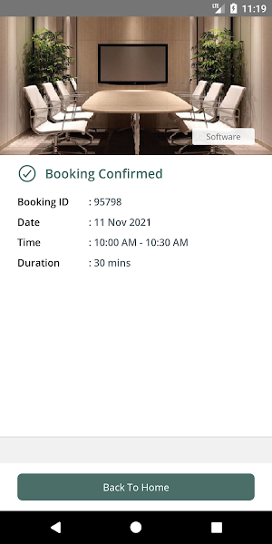 FootfallCam Room Booking Screenshot 3